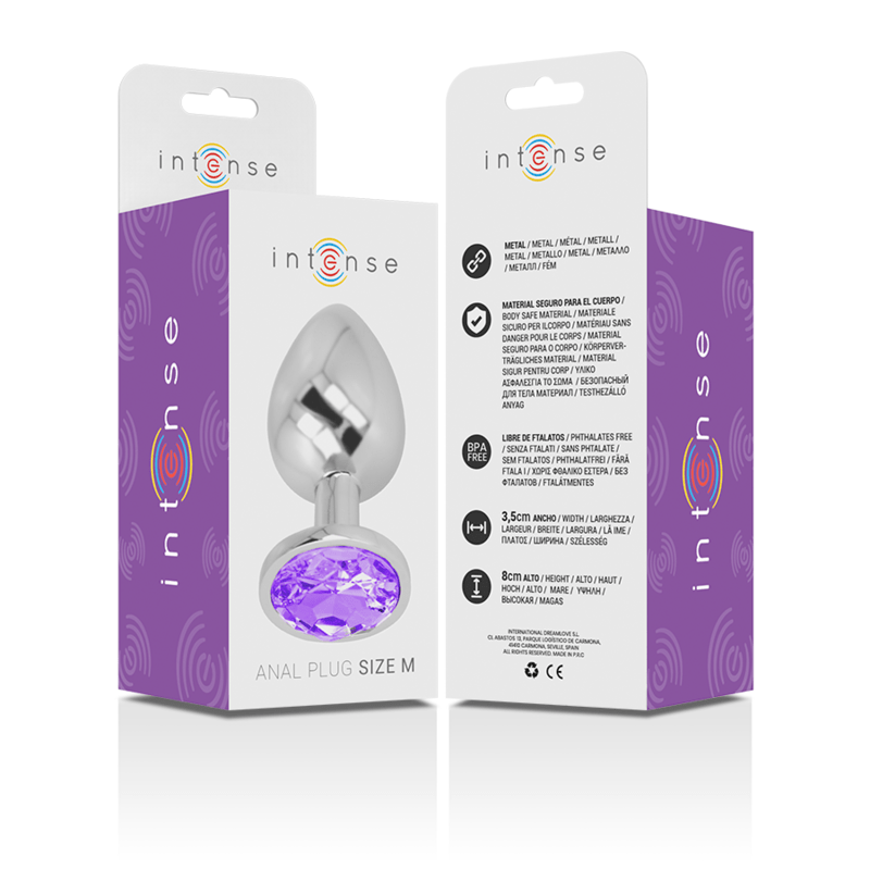 Plug Anale con Diamante Viola