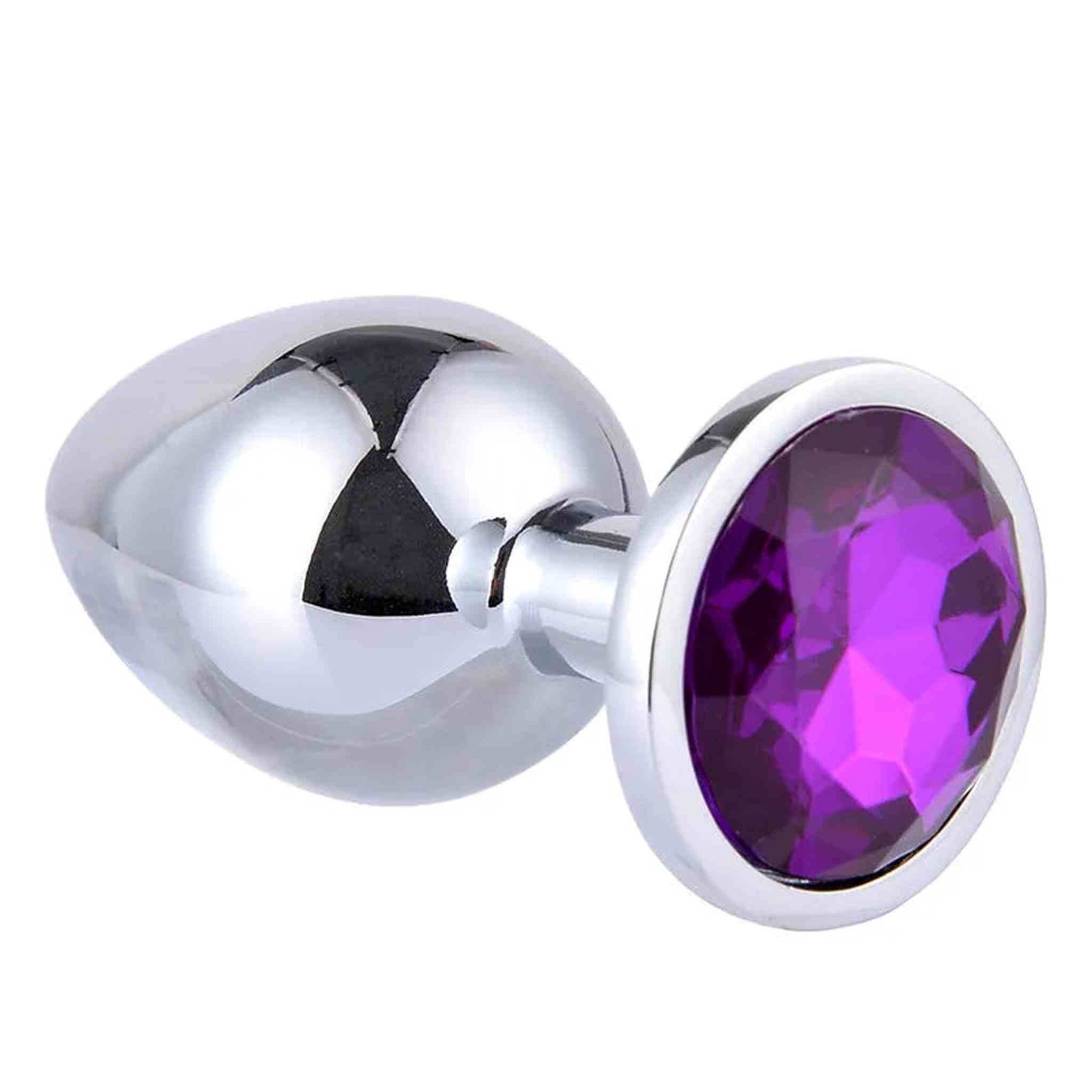 Plug Anale con Diamante Viola