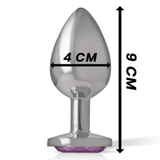 Plug Anale con Diamante Viola