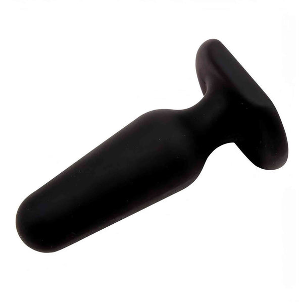 Plug Anale in Silicone Anallergico - Nero, 6.5 cm