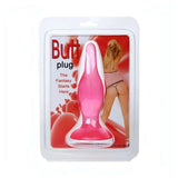 Confezione trasparente plug anale rosa con ventosa
