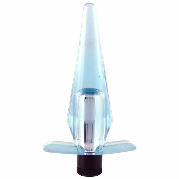Plug anale vibrante Slimline - Azzurro