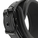 Polsiere con doppia imbottitura con catena in metallo nero - Realizzate in pelle vegana