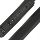 Polsiere con doppia imbottitura con catena in metallo nero - Realizzate in pelle vegana