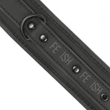 Polsiere con doppia imbottitura con catena in metallo nero - Realizzate in pelle vegana
