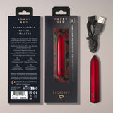 Poppy Red Bullet Vibrante Clitorideo Ricaricabile