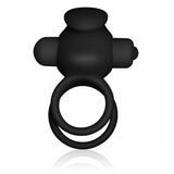 Power Clit Doppio Anello Fallico Vibrante con Stimolatore Clitorideo