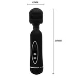 Power Wand con 3 testine intercambiabili - Nero