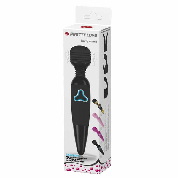 Scatola Power Wand Pretty Love 7 funzioni LED luce rossa ricarica testine intercambiabili