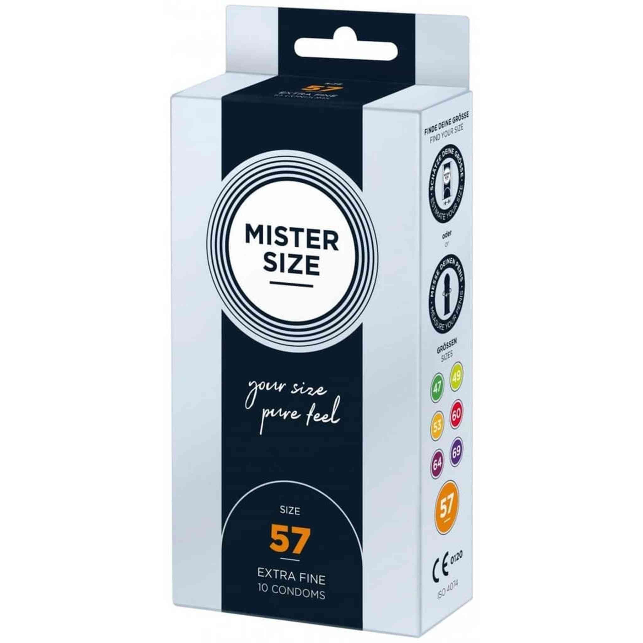 Preservativi 57 mm Extra Fini – Lattice Naturale, Vestibilità Comoda