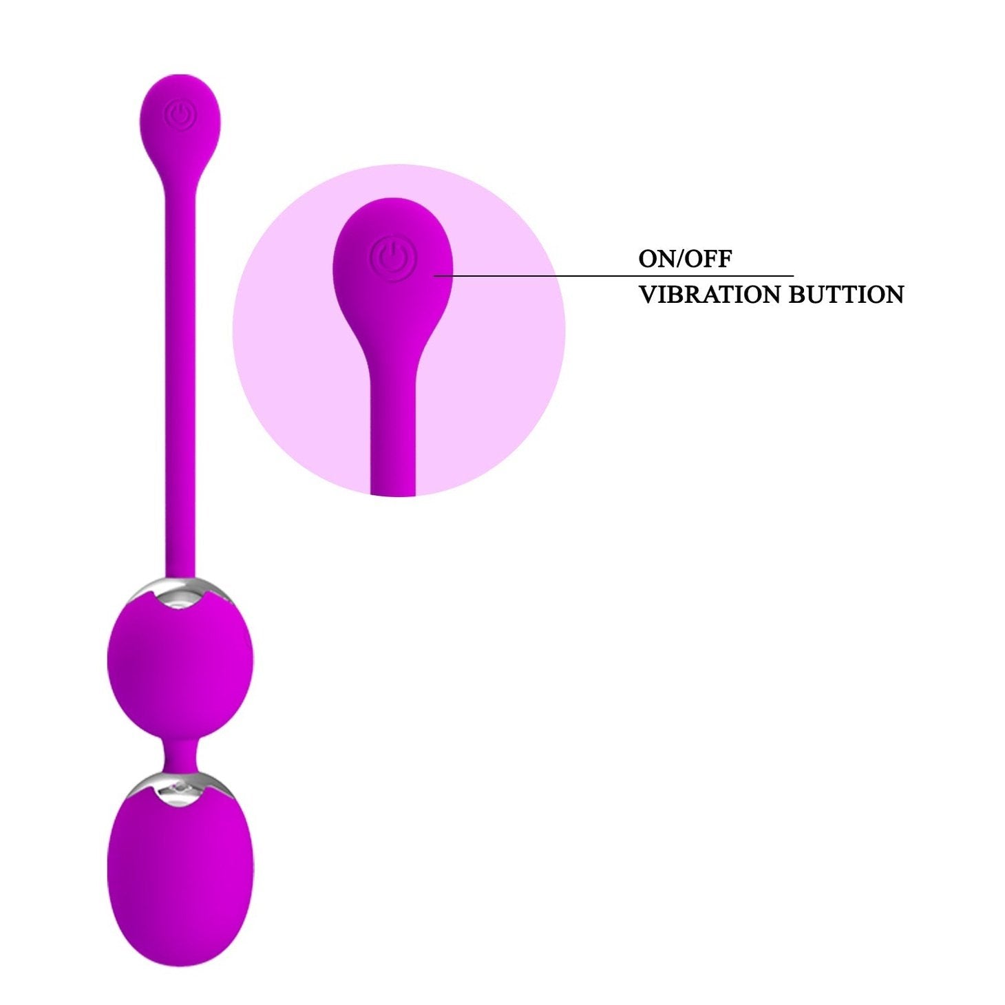 Palline vibranti wireless con 12 diverse modalità di vibrazione