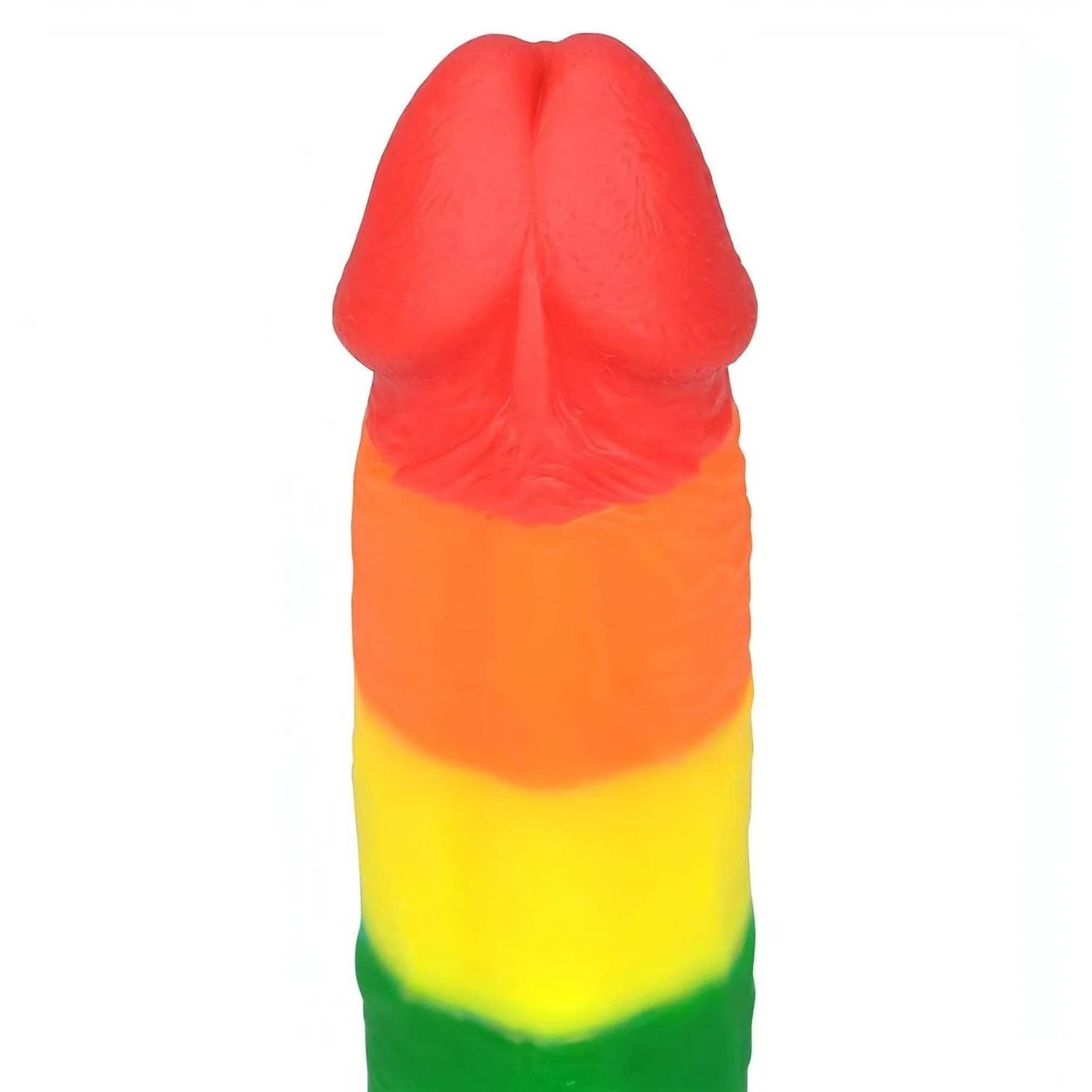 Prider Fallo Rainbow Handcrafted in Silicone Medicale ″