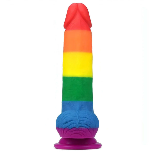 Prider Fallo Rainbow Handcrafted in Silicone Medicale 7.5″