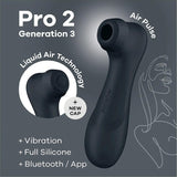 Pro 2 Generation 3 + Liquid Air, Vibration & App - Black