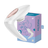 Stimolatore clitorideo Pro 4 Couples bianco con scatola imballaggio viola