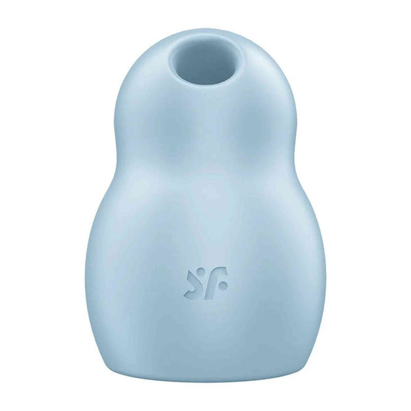 Vibro a forma di goccia Satisfyer Pro To Go 1 blu chiaro con logo inciso