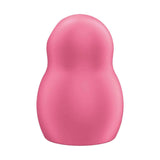 Vibratore Satisfyer Pro To Go 1 rosa vista frontale forma a goccia ampia