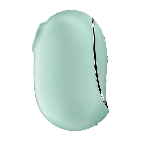 Satisfyer Pro To Go 2 profilo ergonomico verde menta con finitura opaca e bordo metallico