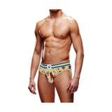 Slip uomo Prowler Lumberbear beige stampa orsi lumbersexual fascia blu
