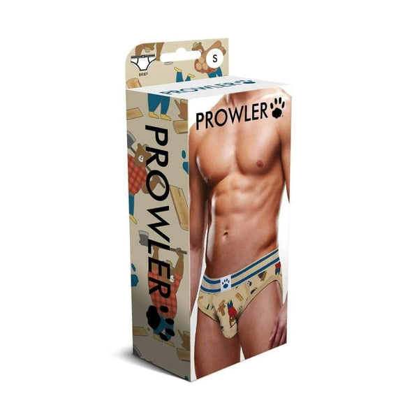 Scatola intimo maschile Prowler taglia S con logo e stampa orsi lumbersexual