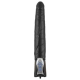 Vibratore nero realistico You2Toys Black Push con spinta e vibrazione, superficie testurizzata