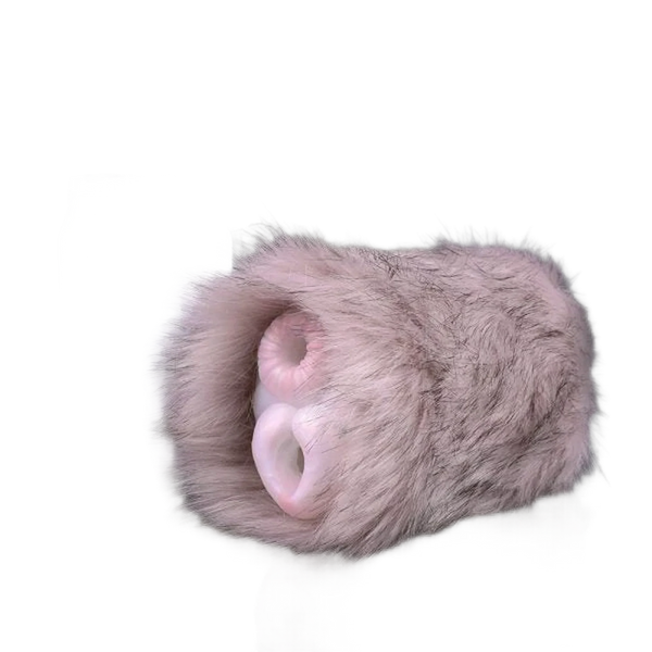 Rabbit Shape Animal Vaginal Doll, Furry Masturbator With Dual-channel