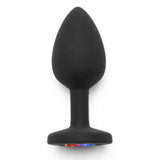 Rainbow Booty Jewel - Small, Black