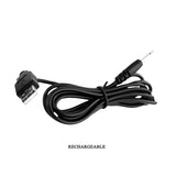 Cavo ricarica USB vibratore Ralap nero connettore cilindrico ricaricabile