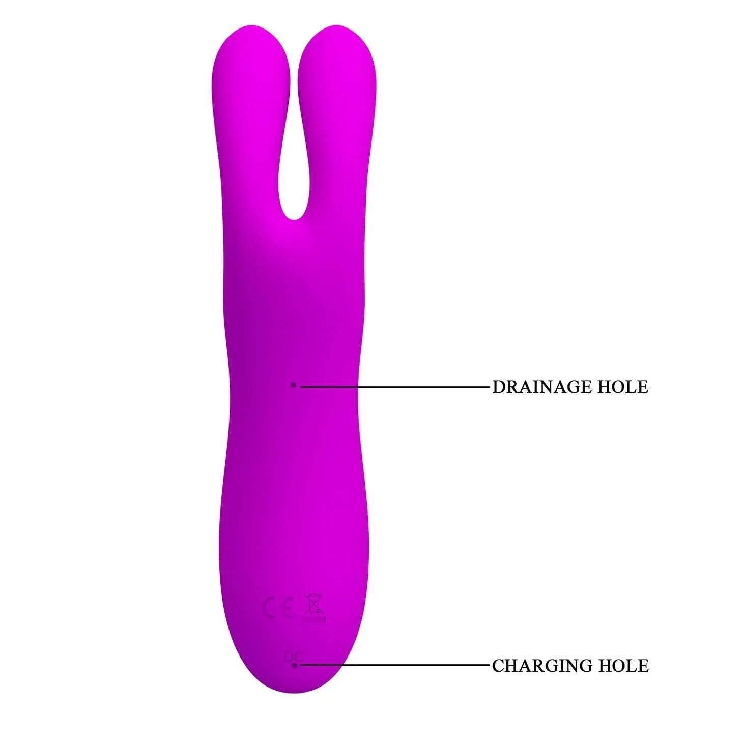 Ralap 2 in 1 Coniglietto Vibrante  e succhiaclitoride per un orgasmo mai così intenso - Ricaricabile, Silicone, 7 diversi progra