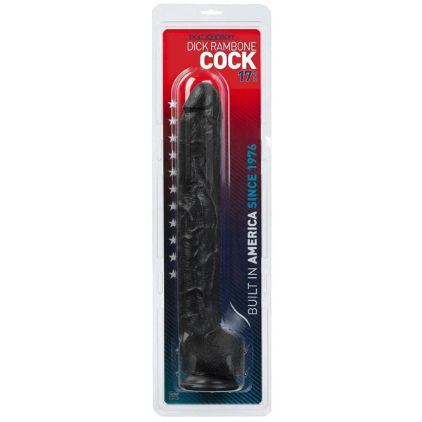 Rambone Nero - Fallo Maxi 43 cm con ventosa
