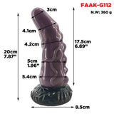 Realistic Rhinoceros Horn Penis with Anal Plug