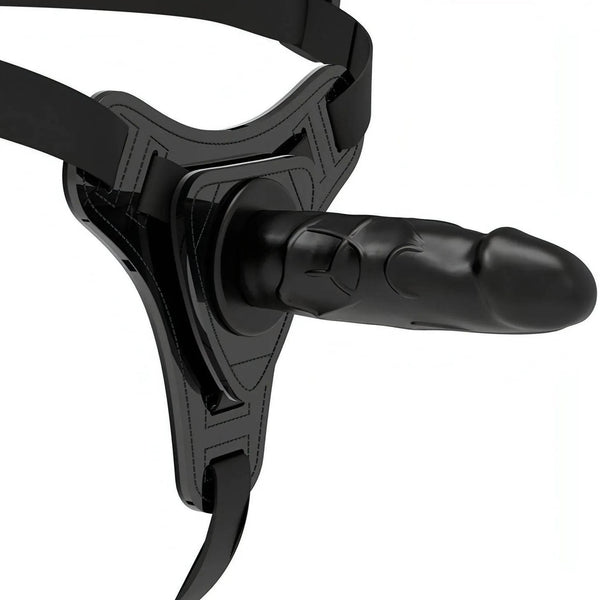 Realistic Silcone Strapon - Nero, 16 cm