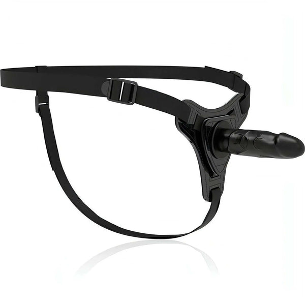 Realistic Silcone Strapon - Nero, 16 cm