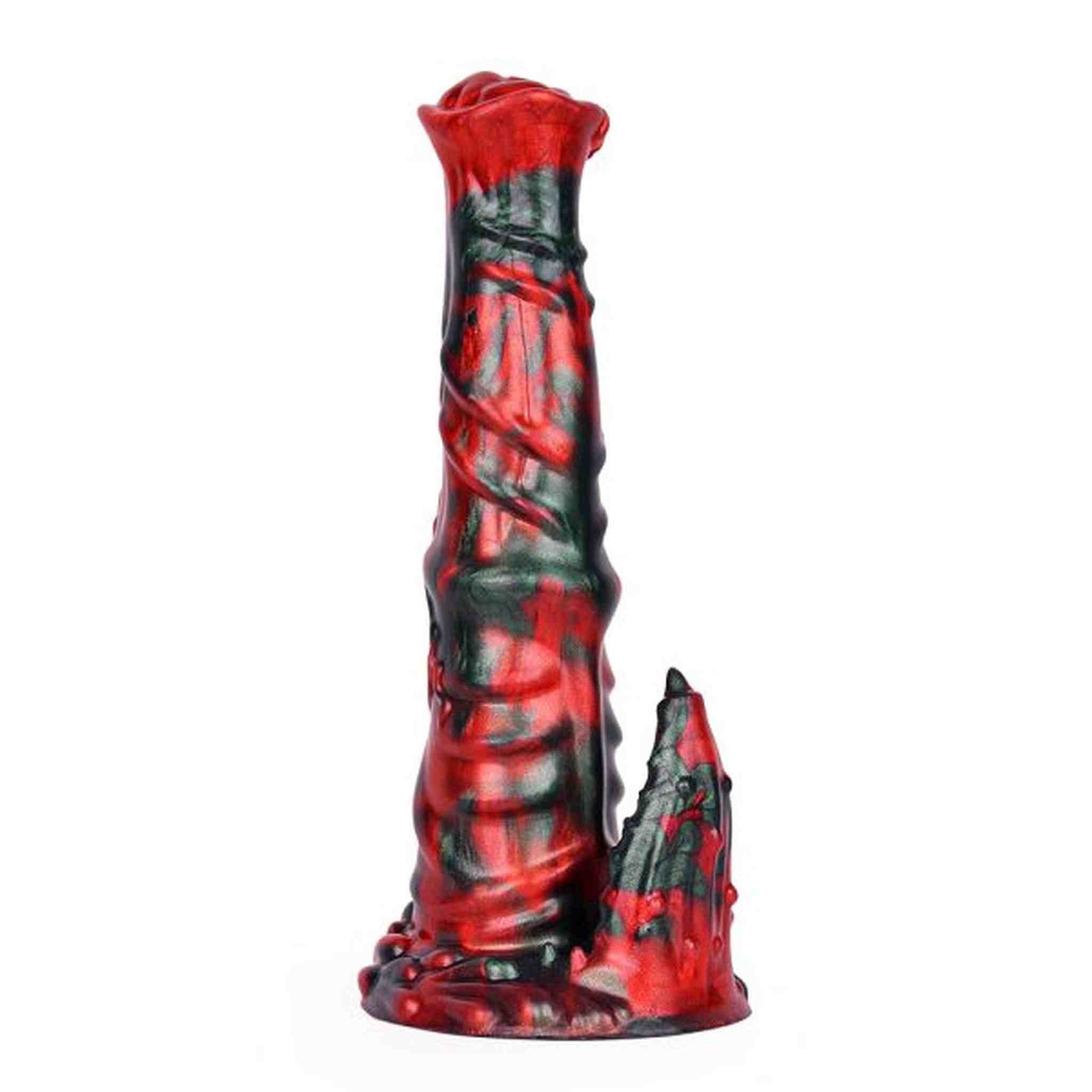 Red liquid silicone devils dildos