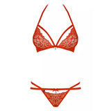 Reggiseno e Tanga rosso S/M