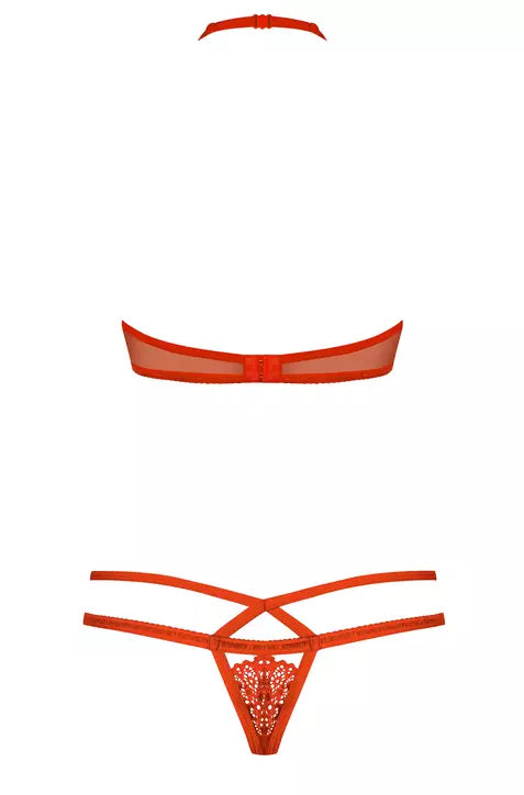 Reggiseno e Tanga rosso S/M