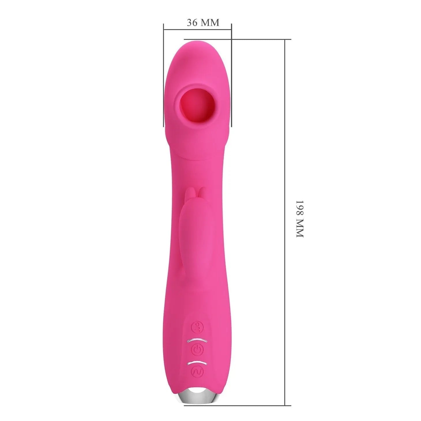 Regina Vibratore Rabbit e Succhiaclitoride con tecnologia Pulse WAVE - 12 modalità di vibrazione e 3 di aspirazione - Ricaricabi