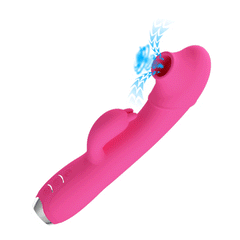 Regina Vibratore Rabbit e Succhiaclitoride con tecnologia Pulse WAVE - 12 modalità di vibrazione e 3 di aspirazione - Ricaricabi