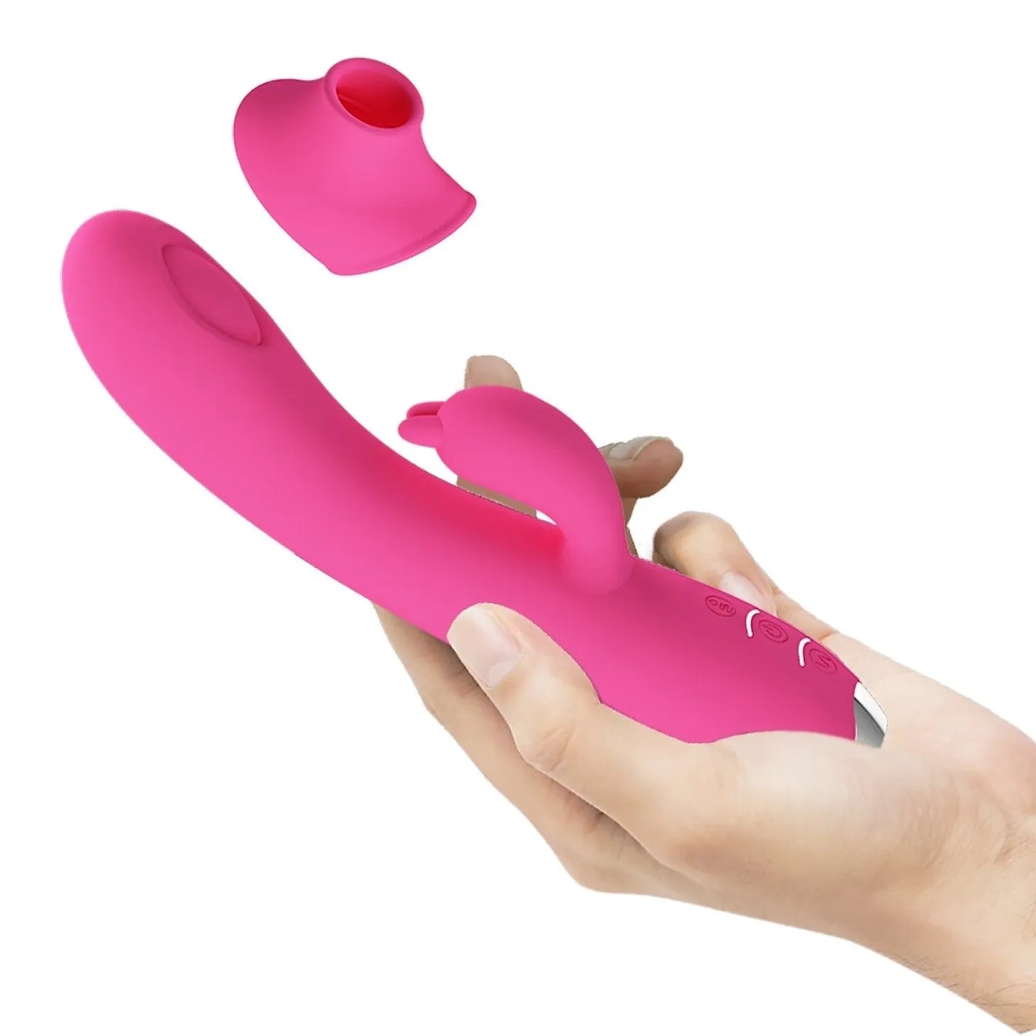 Regina Vibratore Rabbit e Succhiaclitoride con tecnologia Pulse WAVE - 12 modalità di vibrazione e 3 di aspirazione - Ricaricabi