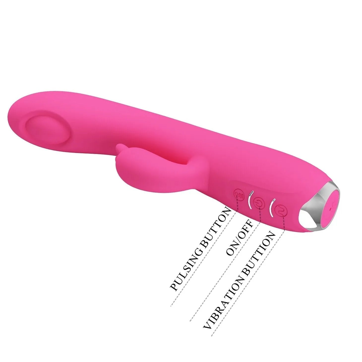 Regina Vibratore Rabbit e Succhiaclitoride con tecnologia Pulse WAVE - 12 modalità di vibrazione e 3 di aspirazione - Ricaricabi