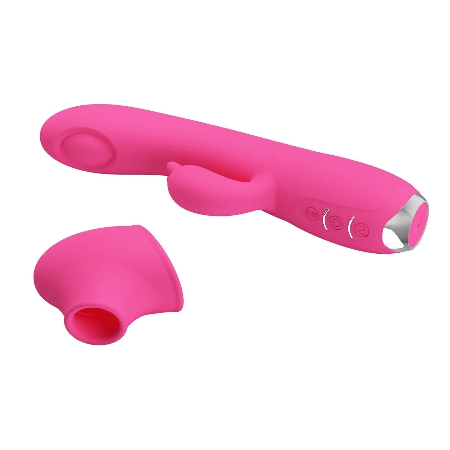 Regina Vibratore Rabbit e Succhiaclitoride con tecnologia Pulse WAVE - 12 modalità di vibrazione e 3 di aspirazione - Ricaricabi