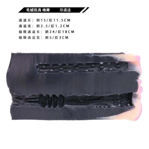 Rhinoceros Pussy Sex Toy Male Masturbator With Double Channel