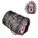 Rhinoceros Pussy Sex Toy Male Masturbator With Double Channel