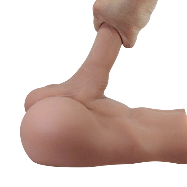 Dildo silicone realistico SOFT SKIN con base mezzo busto e flessibilità