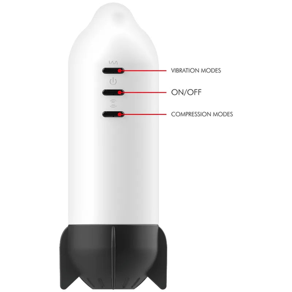 Rocket Masturbatore Elettrico A compressione e Vibrazione