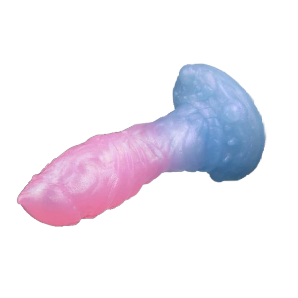 Sakura Blue Silicone Gradient Luminous Dildo Female Masturbation