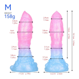 Sakura Blue Silicone Gradient Luminous Dildo Female Masturbation