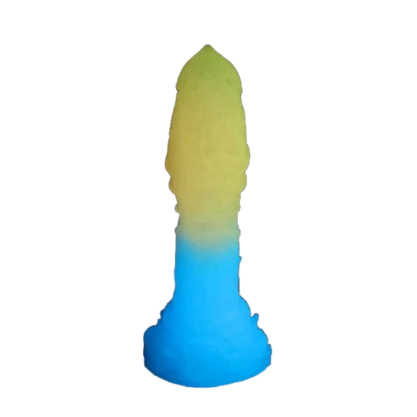 Sakura Blue Silicone Gradient Luminous Dildo Female Masturbation