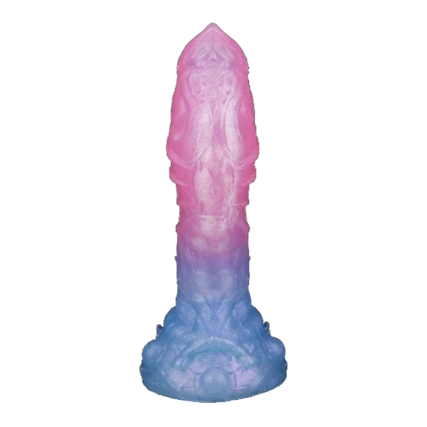 Sakura Blue Silicone Gradient Luminous Dildo Female Masturbation