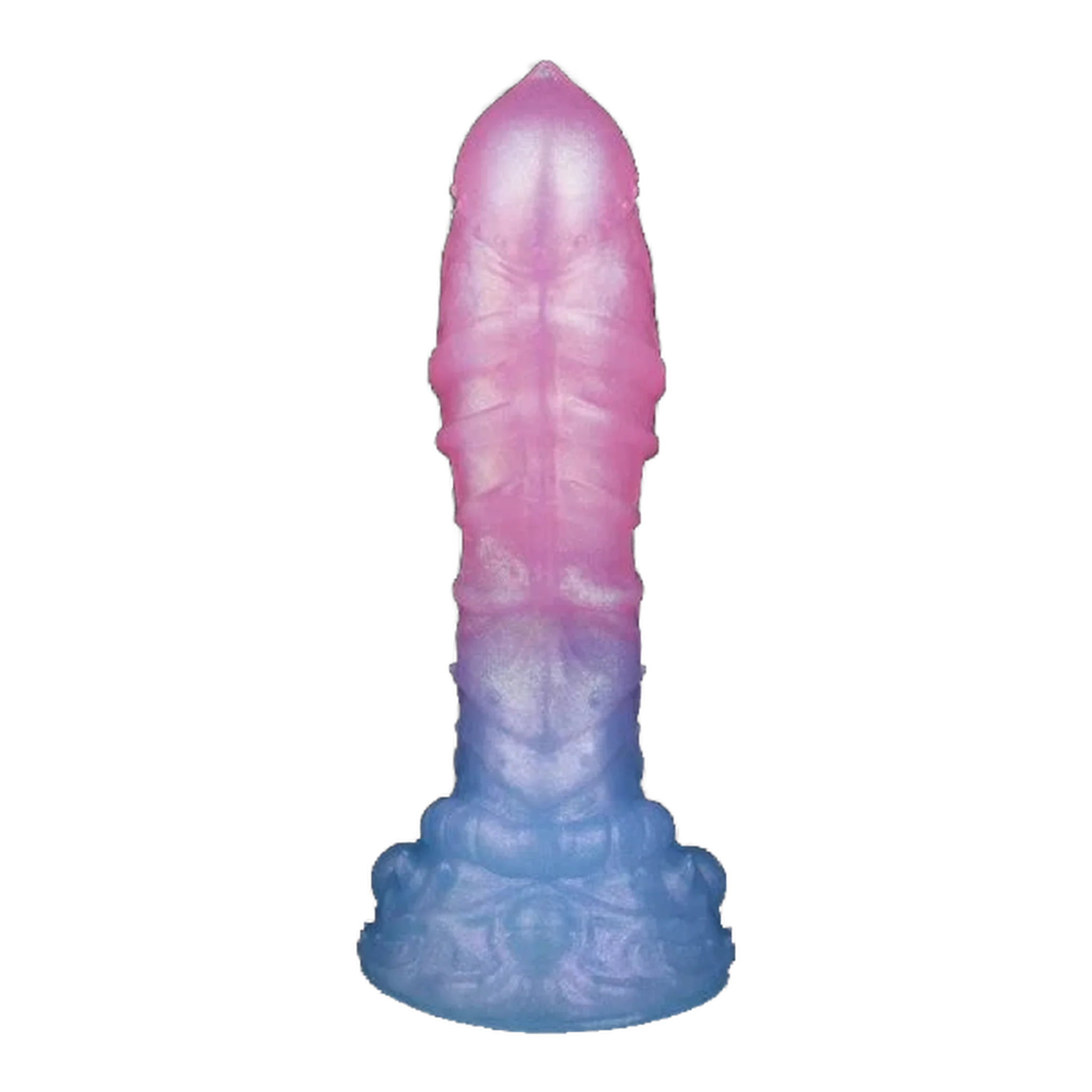 Sakura Blue Silicone Gradient Luminous Dildo Female Masturbation